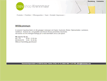 Tablet Screenshot of copyshop-krennmayr.com